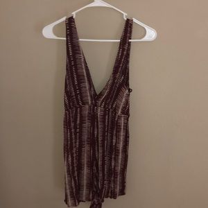 Plunging Neckline Romper